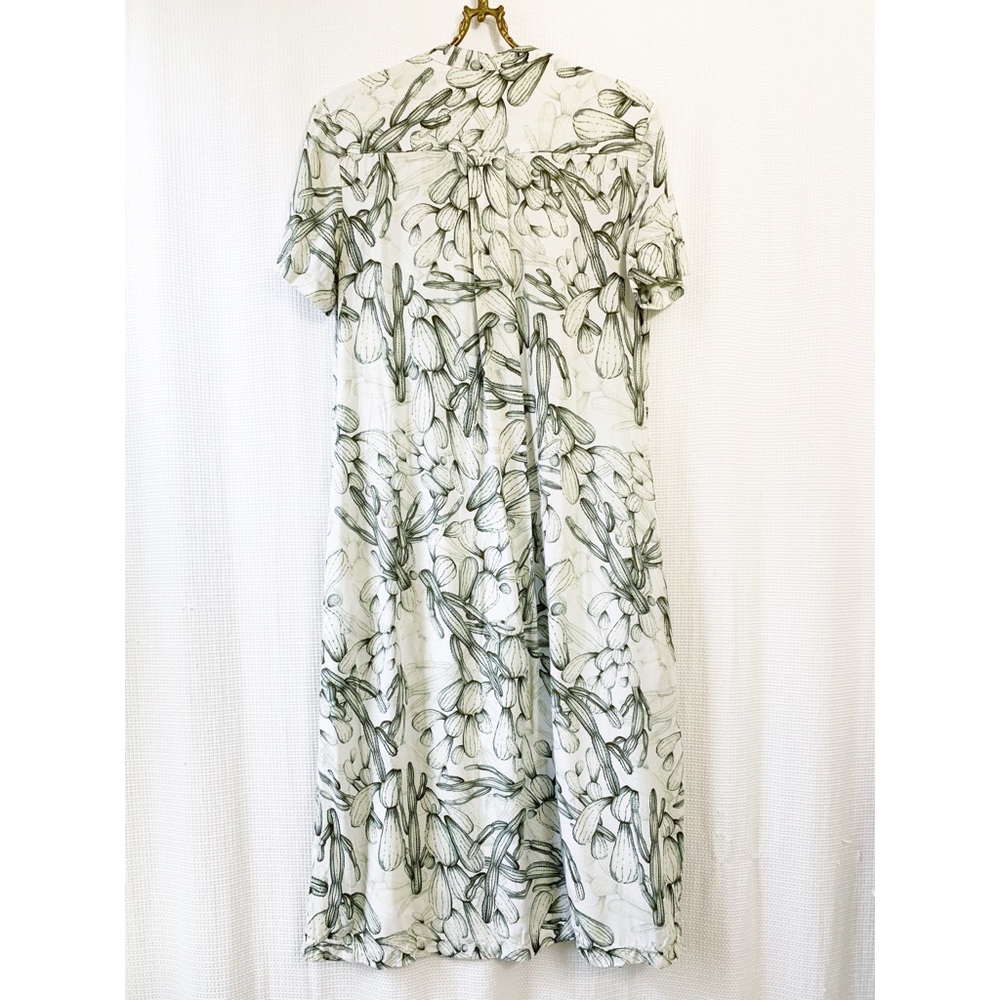 🌸2/30 Cactus pattern button down shirt dress - Picture 2 of 2